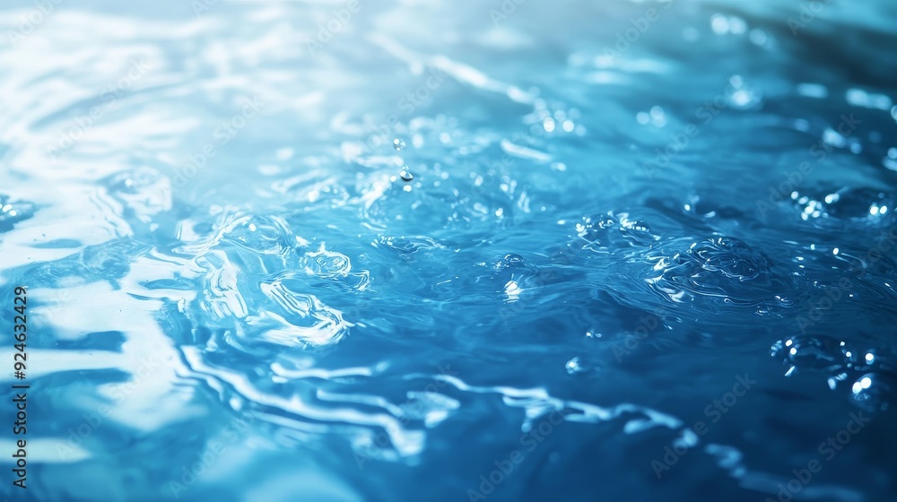 A water droplet is falling into a body of water A water droplet is falling into a body of water