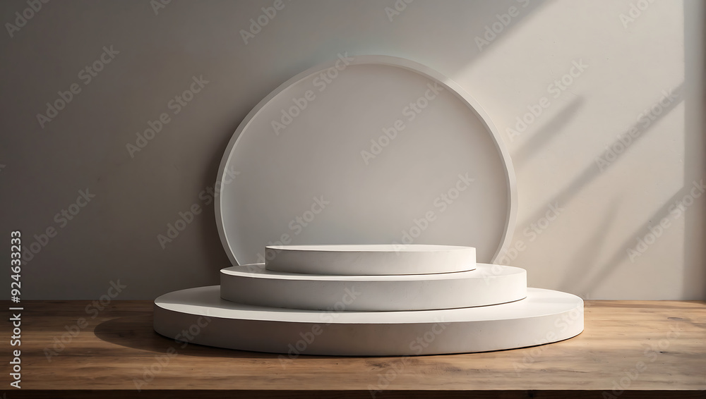 Isolated white empty glass bowl on podium, blank 3d medical illustration Isolated white empty glass bowl on podium, blank 3d medical illustration