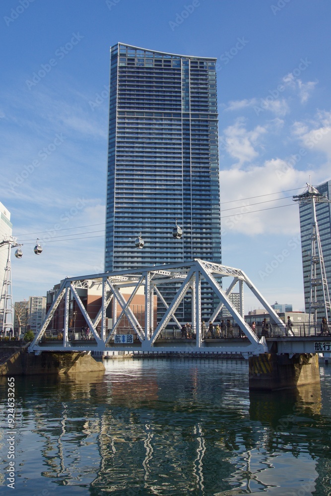 Obraz premium 横浜みなとみらいの風景 都市風景 インバウンド