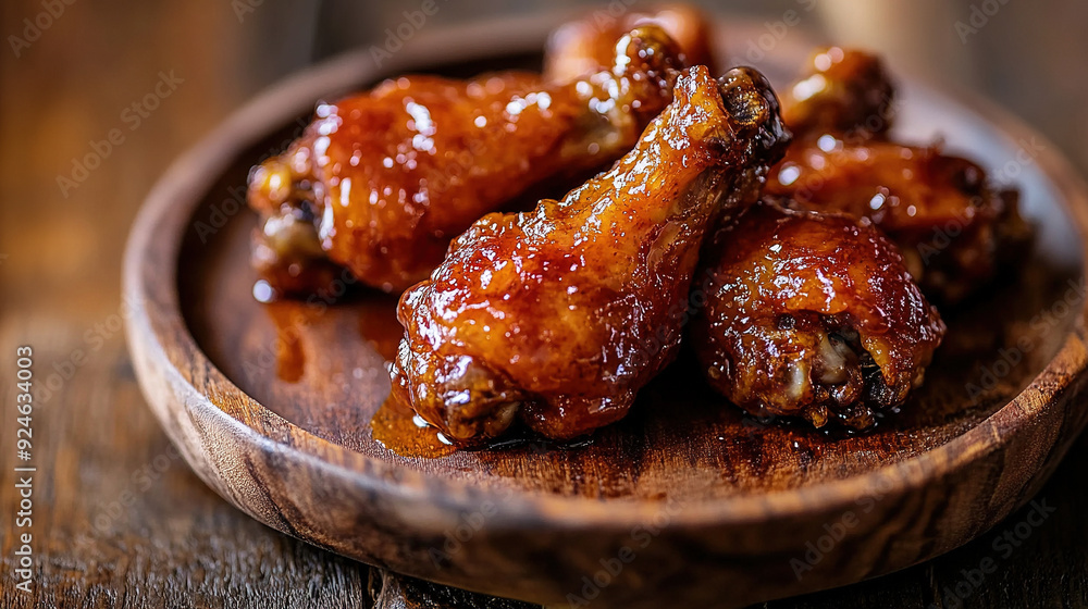 Chicken wings with sweet and sour sauce. Roast chicken wings BBQ. Fast food. Plate of delicious barbecue chicken wings. Korean fried chicken. Spicy chicken wings. Copy space area Chicken wings with sweet and sour sauce. Roast chicken wings BBQ. Fast food. Plate of delicious barbecue chicken wings. Korean fried chicken. Spicy chicken wings. Copy space area