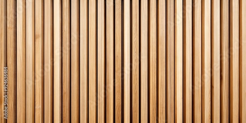 Natural wood lath wall background featuring a seamless vertical pattern of modern wooden slats, perfect for adding warmth and texture to any design or project.