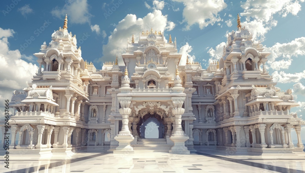 Fototapeta premium Magnificent White Marble Temple