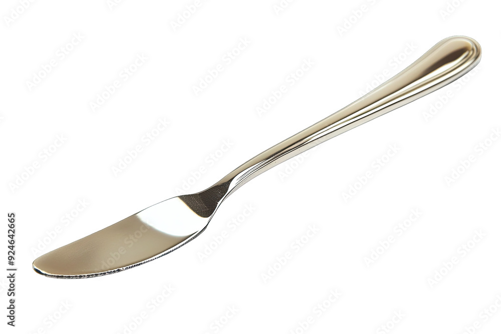 A sleek, shiny knife perfect for spreading butter or frosting. Ideal for kitchen or dining decor. A sleek, shiny knife perfect for spreading butter or frosting. Ideal for kitchen or dining decor.