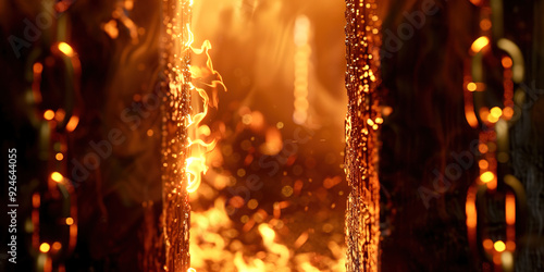 The crematorium oven inside