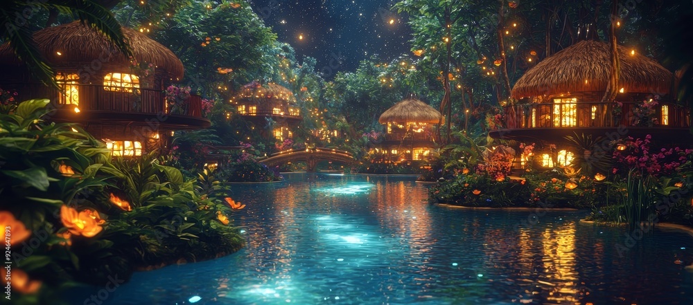 Floating city. Waterfall. Fantasy. Fantasy scene. Floating city. Waterfall. Fantasy. Fantasy scene.