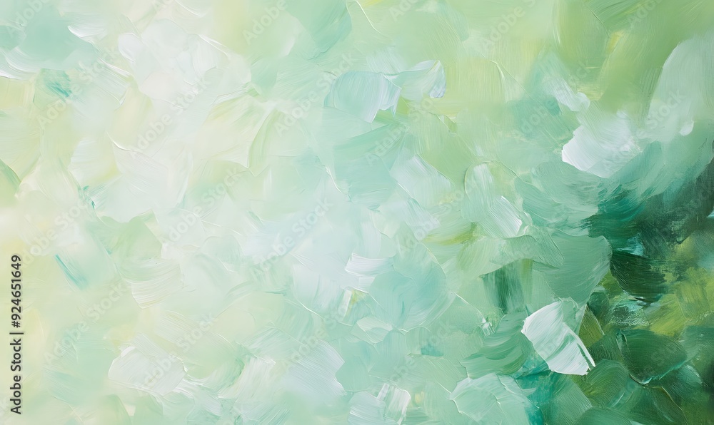 subtle shades of green impasto abstract, Generative AI subtle shades of green impasto abstract, Generative AI