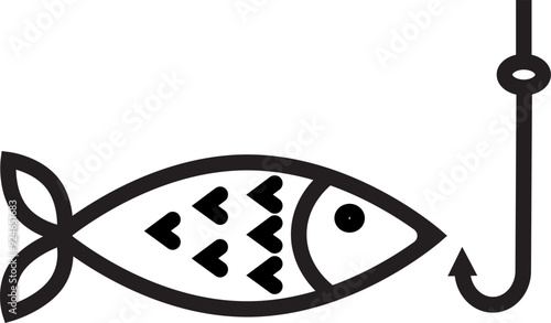 Fish icon set. for mobile concept and web design.
