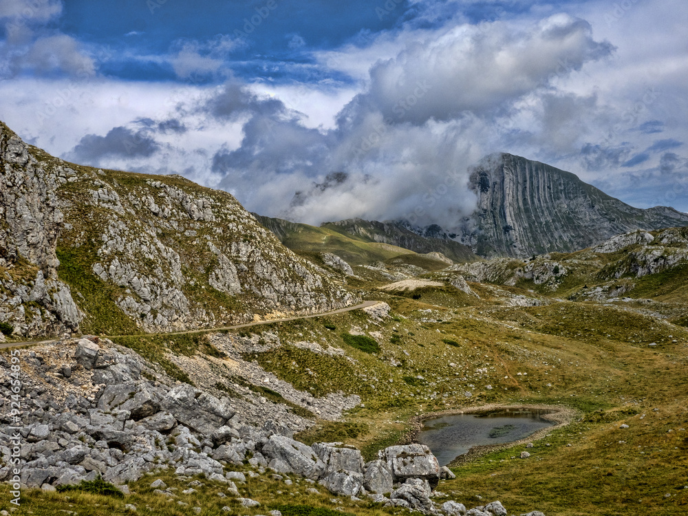 Beautiful mountains of Durmitor National Park in Montenegro
