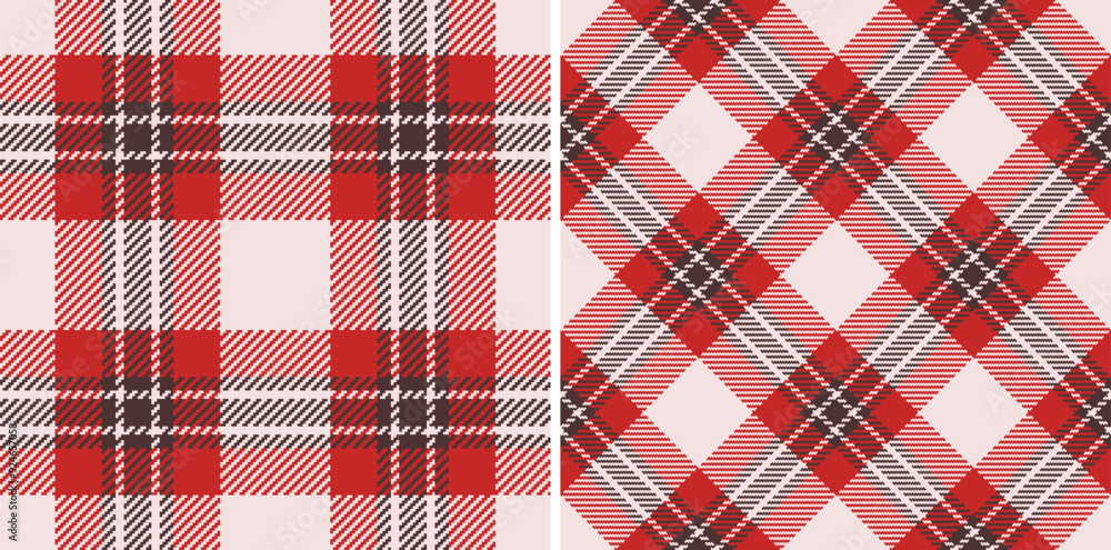 Pattern fabric tartan of background check textile with a texture seamless plaid vector. Set in fall colors. Stylish oilcloth for kitchen decor. Pattern fabric tartan of background check textile with a texture seamless plaid vector. Set in fall colors. Stylish oilcloth for kitchen decor.