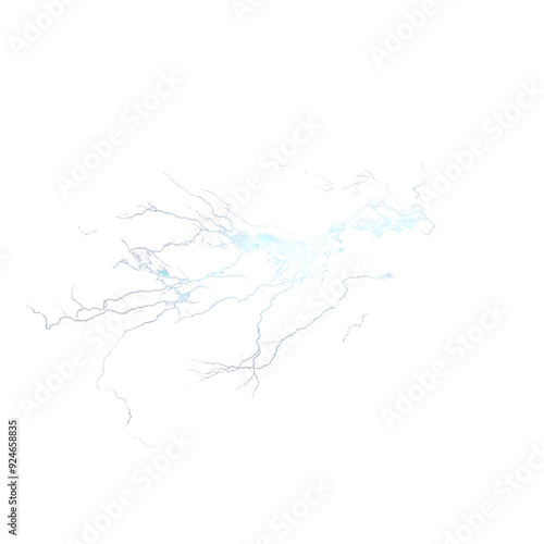 Glowing Thunder isolated on transparent background.png 