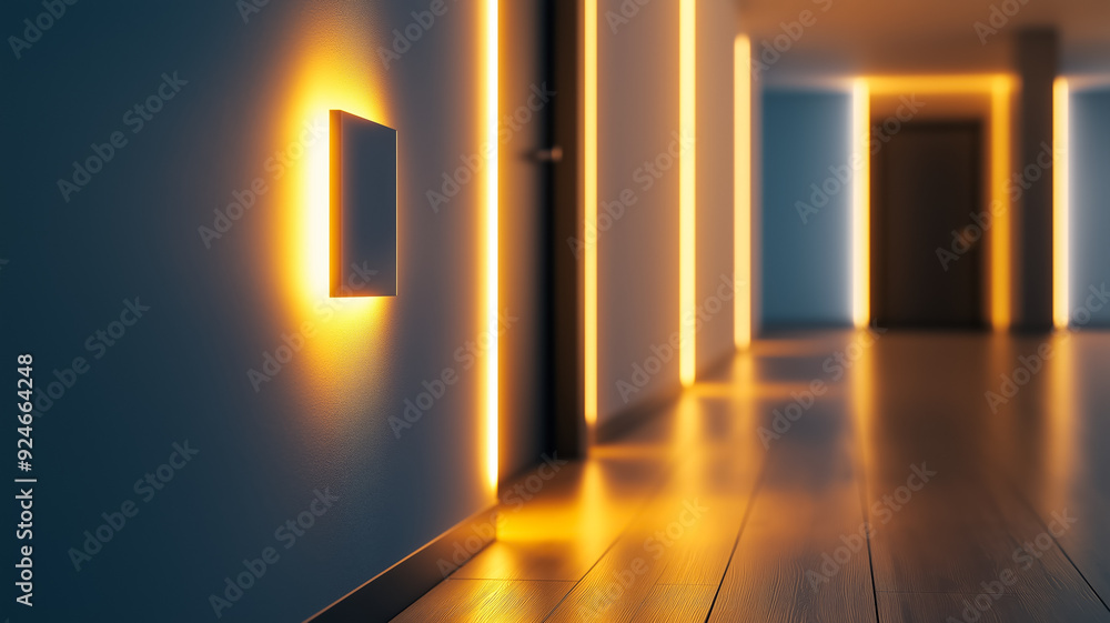 A wall socket with a built in night light softly illuminating the surrounding area ideal for a hallway or bedroom A wall socket with a built in night light softly illuminating the surrounding area ideal for a hallway or bedroom