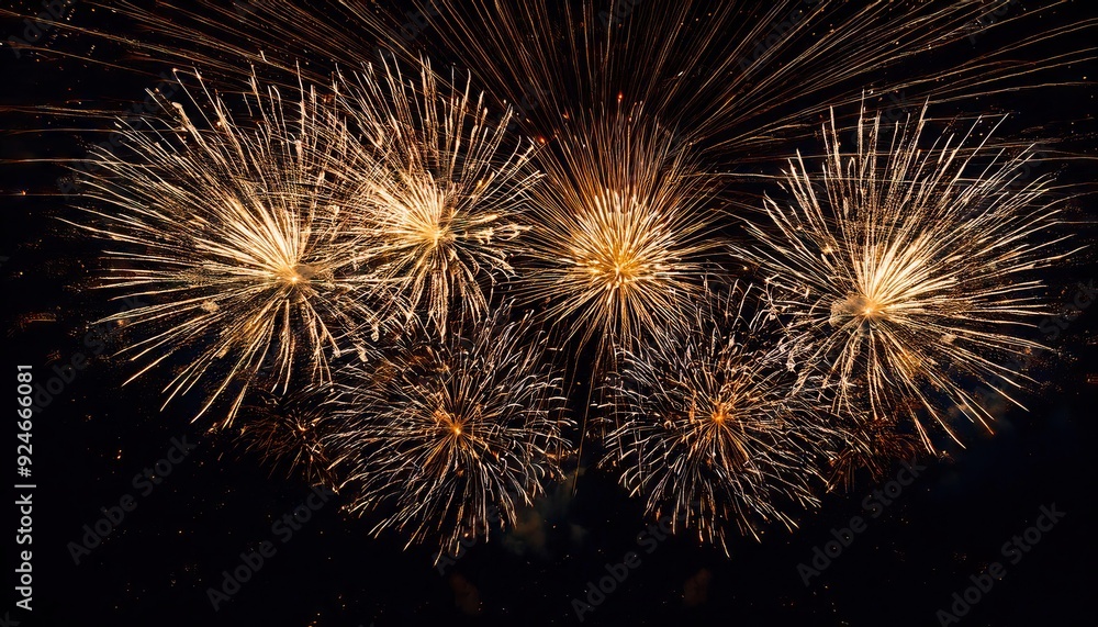 new year Fireworks on black Background new year Fireworks on black Background