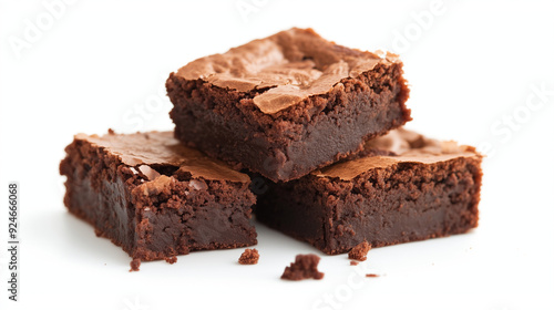 chocolate cake isolated on white background