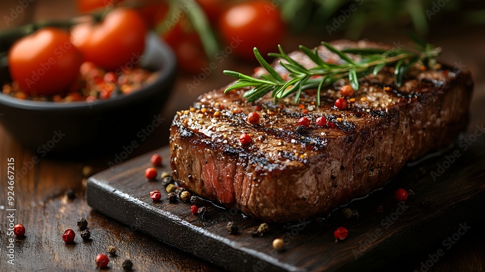 Succulent Piece of Meat with Fresh Vegetables on Rustic Wooden Surface - A Delicious Culinary Display Perfect for Food Photography, Farm-to-Table Concepts, and Gourmet Cuisine Promotions. Succulent Piece of Meat with Fresh Vegetables on Rustic Wooden Surface - A Delicious Culinary Display Perfect for Food Photography, Farm-to-Table Concepts, and Gourmet Cuisine Promotions.