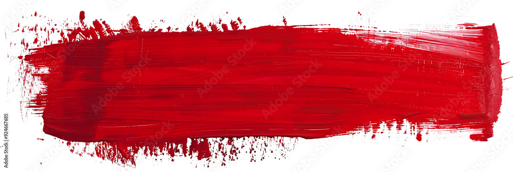 Red Paint Brush Stroke on a Transparent Background, Perfect for Design Projects Red Paint Brush Stroke on a Transparent Background, Perfect for Design Projects