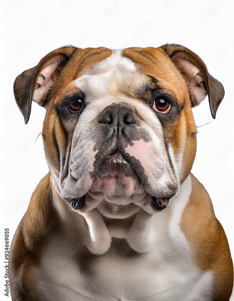 ブルドッグのポートレート(Bulldog portrait on white background)
ブルドッグのポートレート(Bulldog portrait on white background)