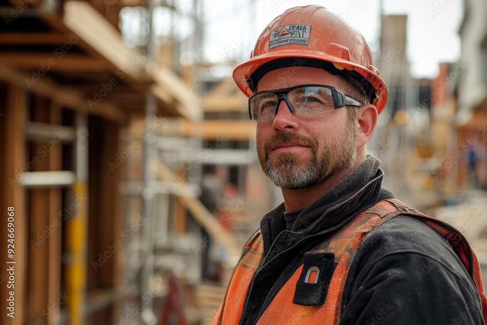 OSHA Inspection Worker At Construction Site, Generative AI OSHA Inspection Worker At Construction Site, Generative AI