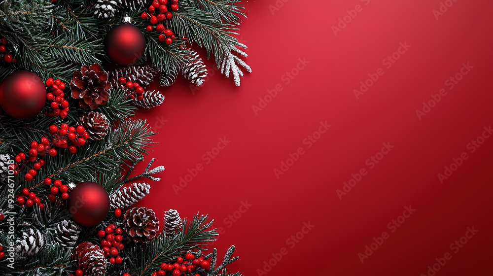 red premium background, Christmas background with empty copy space red premium background, Christmas background with empty copy space
