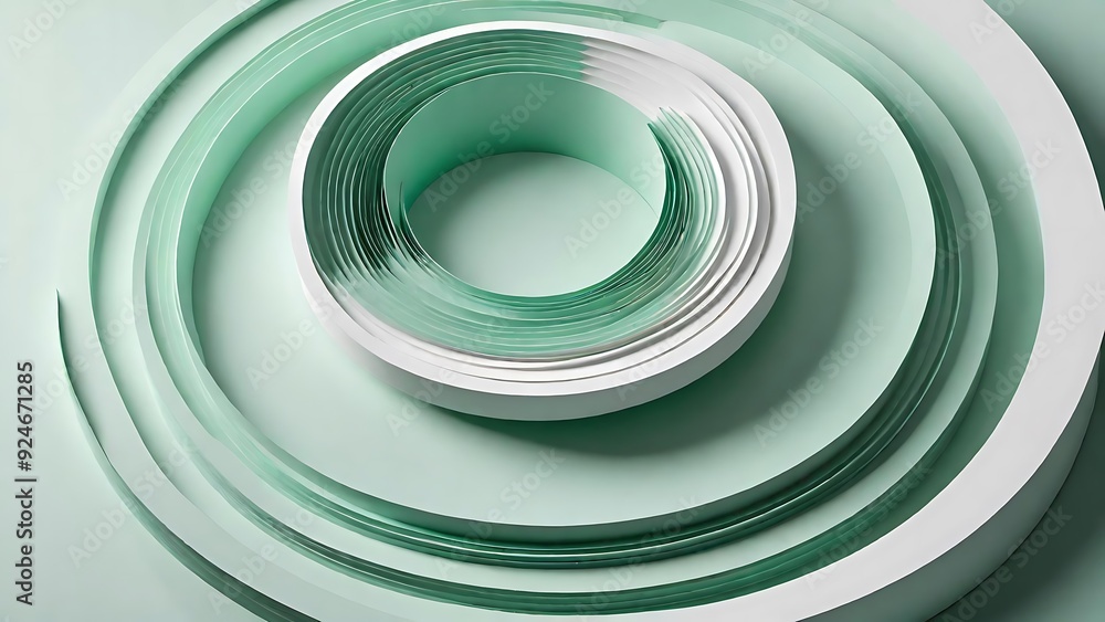 Minimalist still life with mint green and white geometric shapes: sphere, cuboid, cylinder. Minimalist still life with mint green and white geometric shapes: sphere, cuboid, cylinder.