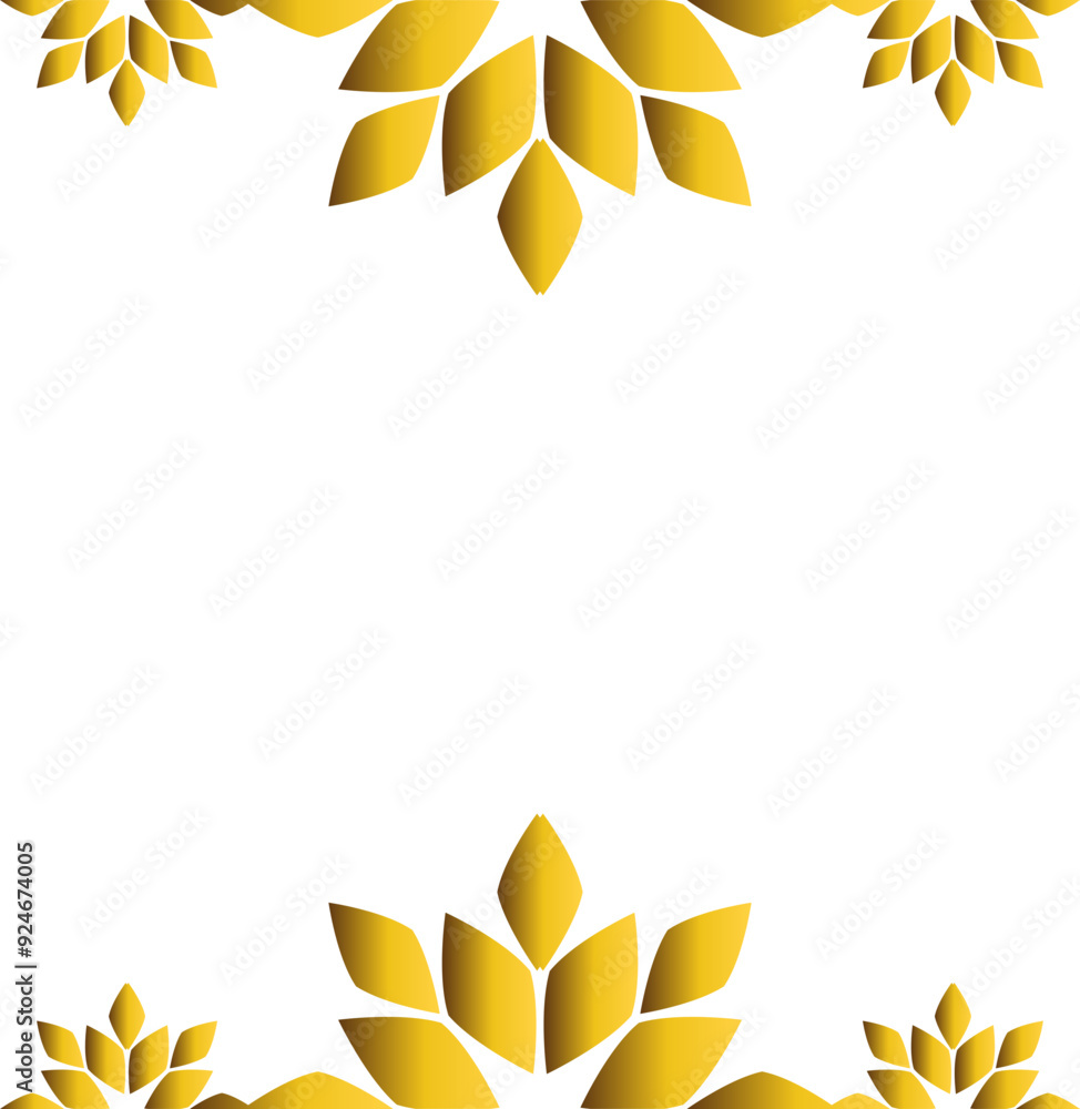 golden floral frame golden floral frame