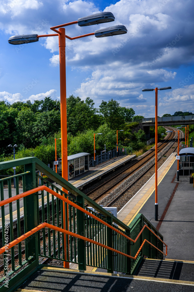 British Railways network rail passenger commuter suburban rural railway station England UK