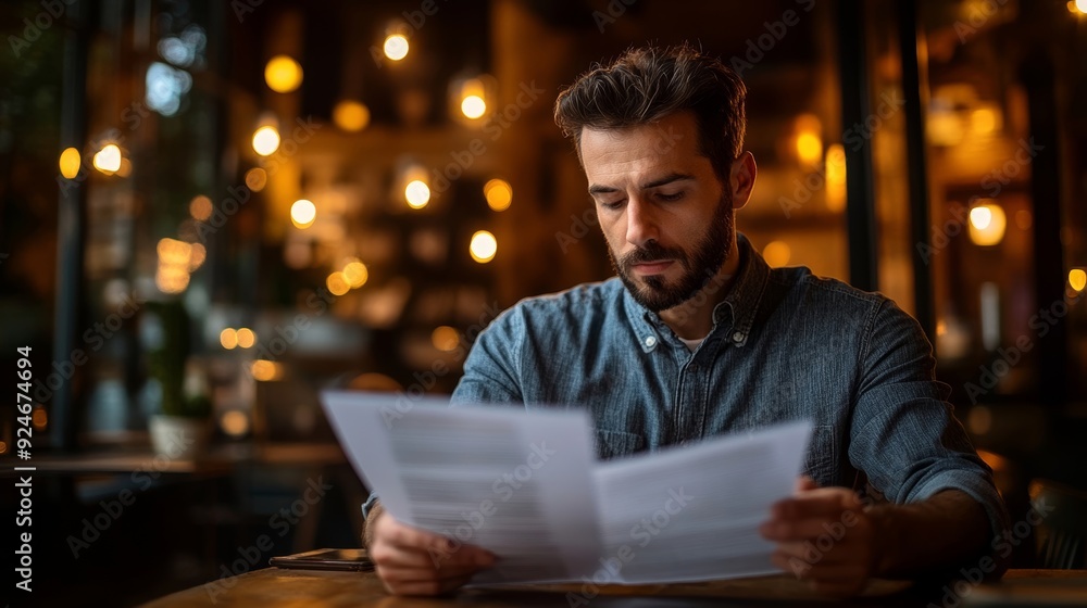 Accountant Using Electronic Invoice Or Bill, Generative AI Accountant Using Electronic Invoice Or Bill, Generative AI