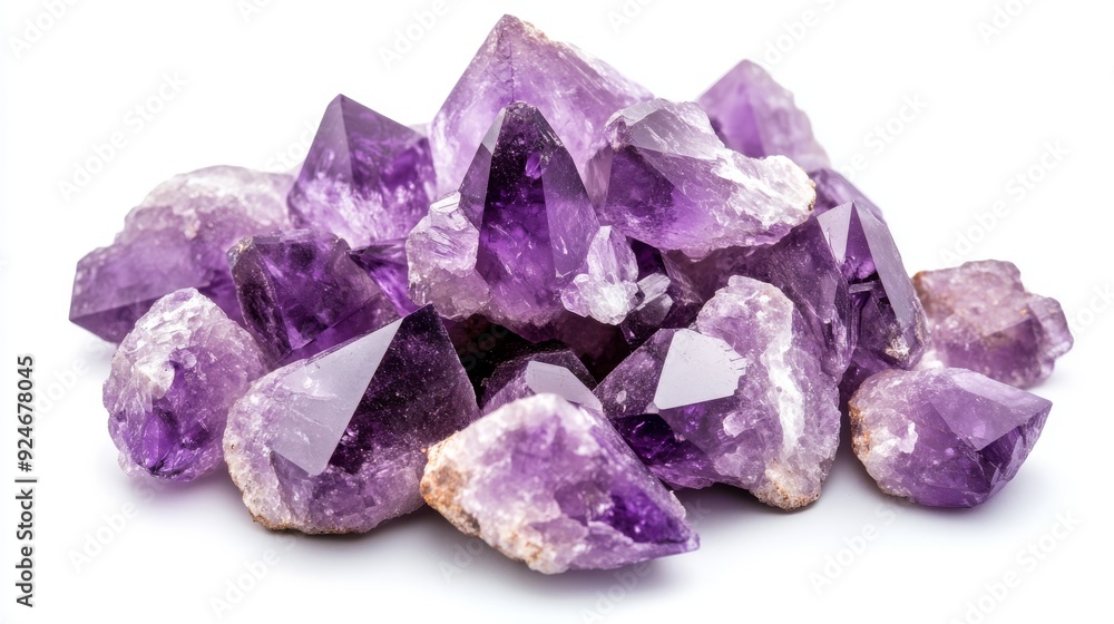 This image shows an isolated purple amethyst gemstone on a transparent background This image shows an isolated purple amethyst gemstone on a transparent background