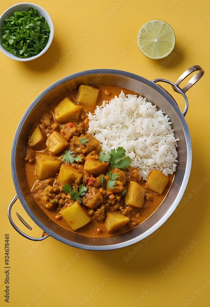 Traditional Indian dish potato curry, Aloo masala, Traditional Indian dish potato curry, Aloo masala,
