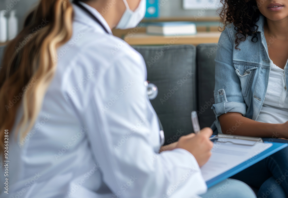female family doctor talking to patient female family doctor talking to patient