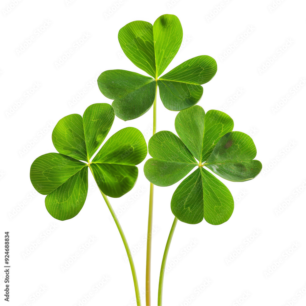 Clover isolated on white or transparent background Clover isolated on white or transparent background