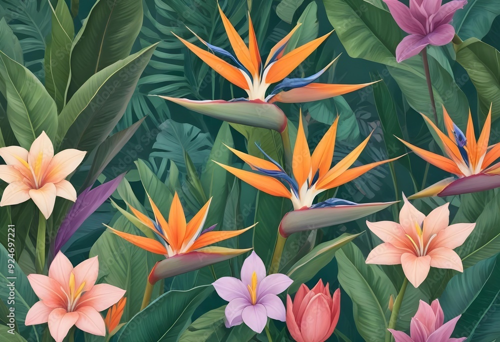 Floral leaves pattern Floral leaves pattern