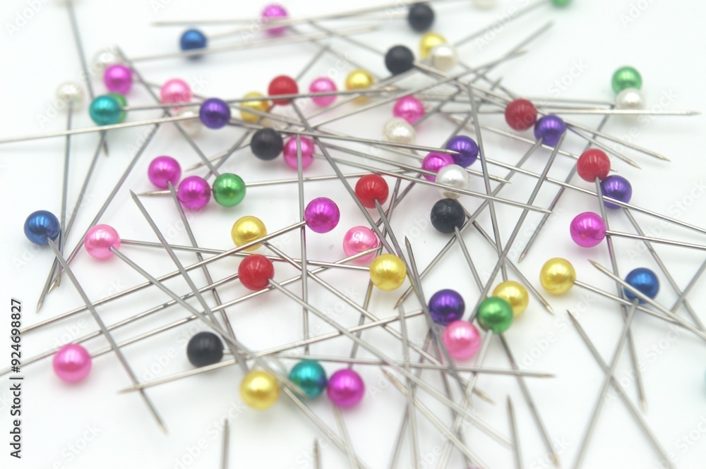 Obraz premium pins on a white background