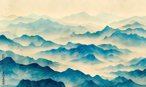 landscape with mountains