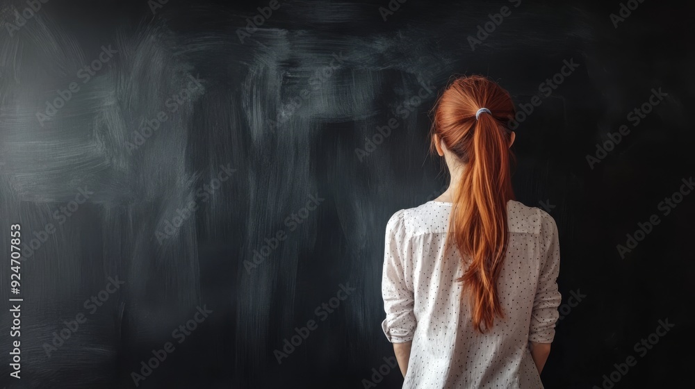 Woman paints, starting business. Woman paints, starting business.