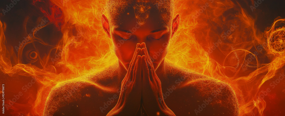 A Mantra for the Ages, Whispered Through the Flames of Inner Strength, Where Spirit and Fire Converge in a Dance of Transformation A Mantra for the Ages, Whispered Through the Flames of Inner Strength, Where Spirit and Fire Converge in a Dance of Transformation