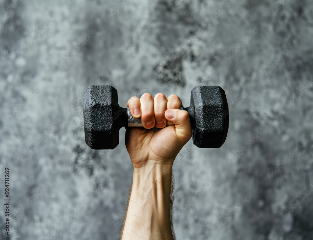 © reddish - Close-up of Hand Holding Dumbbell