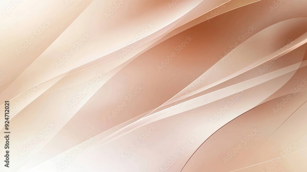 Obraz premium A smooth, abstract design featuring flowing curves and soft colors, ideal for backgrounds or graphic resources.