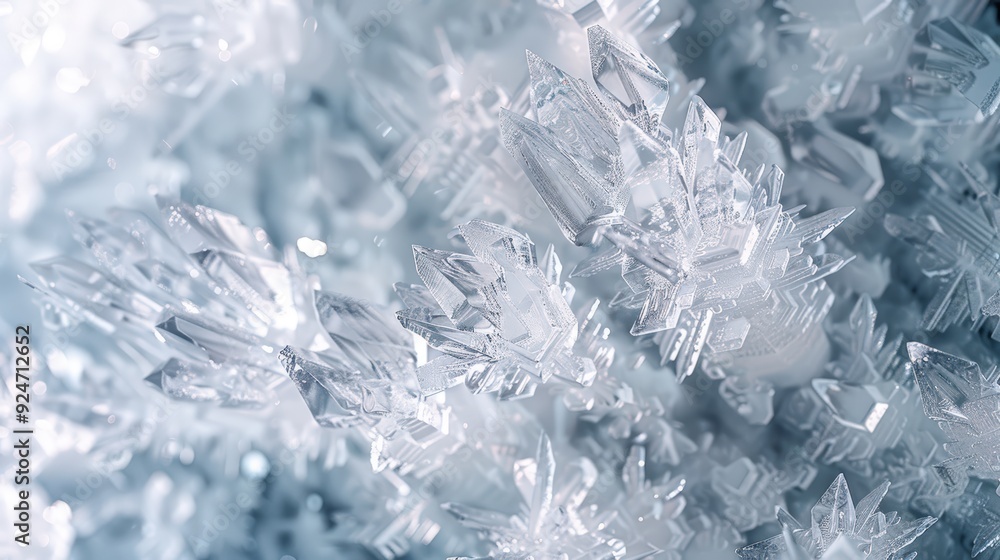 Obraz premium Abstract Ice Crystal Formations