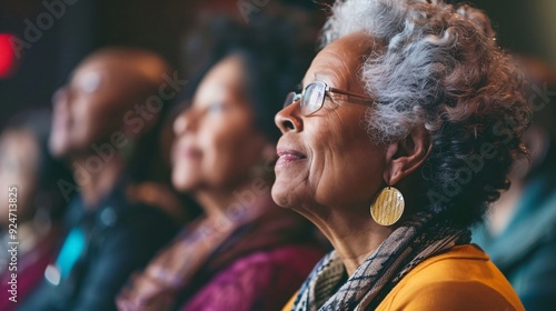 Older Adults Enjoying a Live Concert at a Cultural Event Together