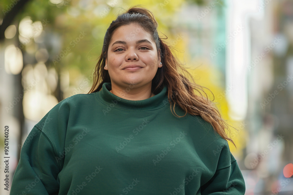 AI generated photo of beautiful plump happy girl AI generated photo of beautiful plump happy girl
