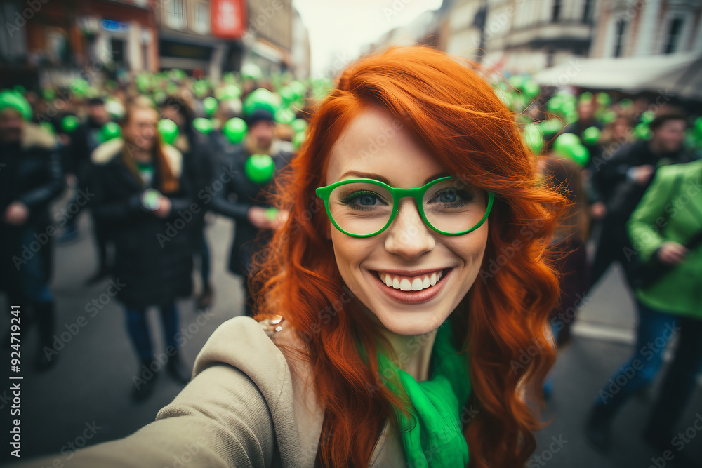 Irish people celebrating national holiday Saint Patrick Day, Generative AI conceptual illustration photo Irish people celebrating national holiday Saint Patrick Day, Generative AI conceptual illustration photo
