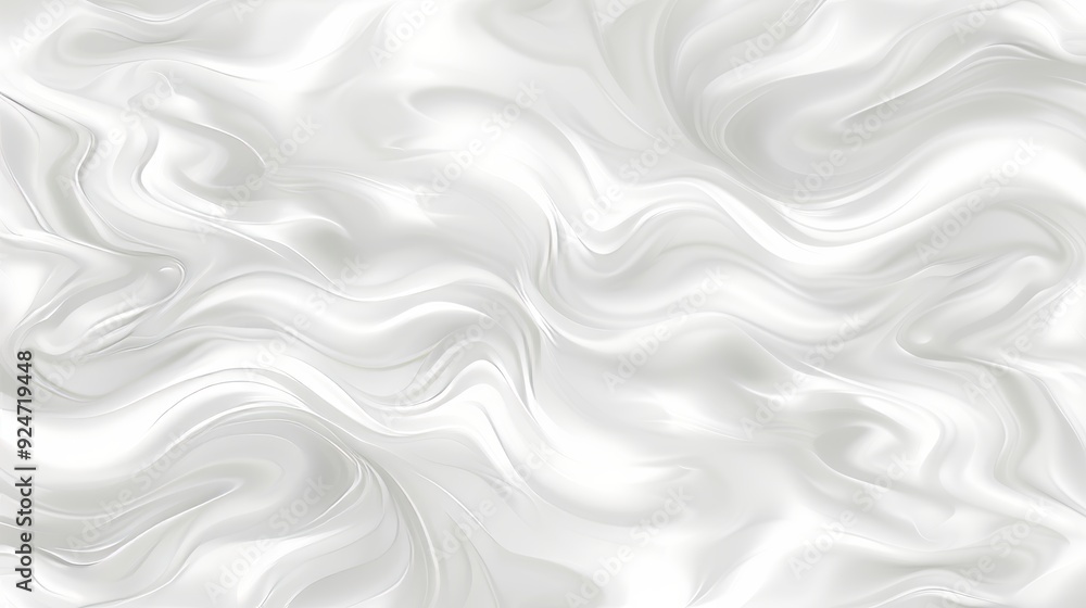 Abstract Soft White Background, Creamy Liquid Wave, Wavy Texture, Minimalist Design Element Abstract Soft White Background, Creamy Liquid Wave, Wavy Texture, Minimalist Design Element