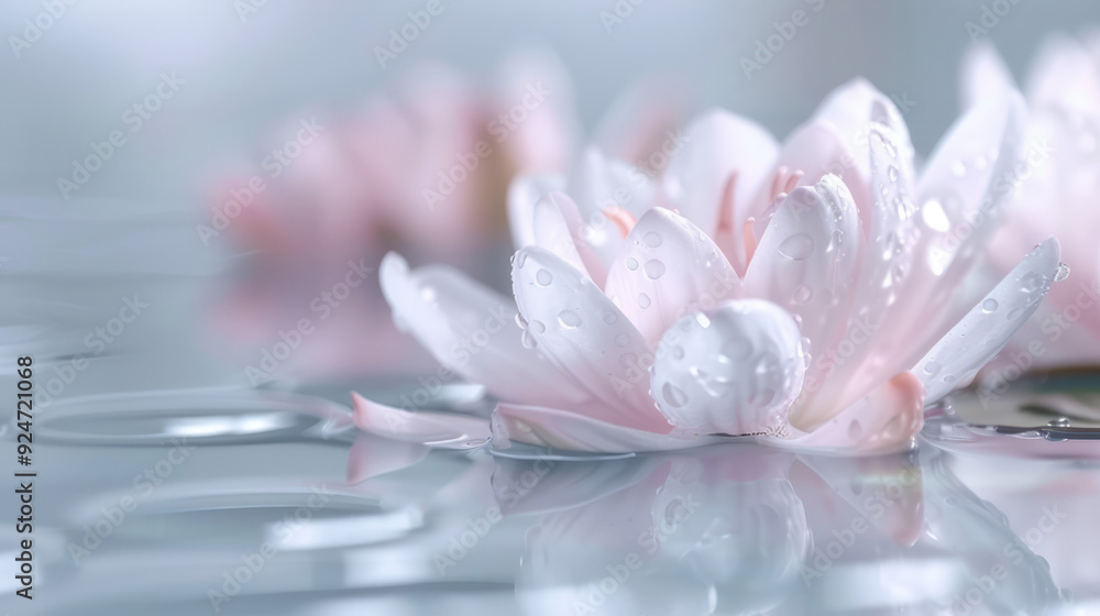Lily Flower Reflection in Pond Lily Flower Reflection in Pond