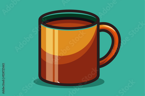 A Brown Mug Filled with a Brown Liquid