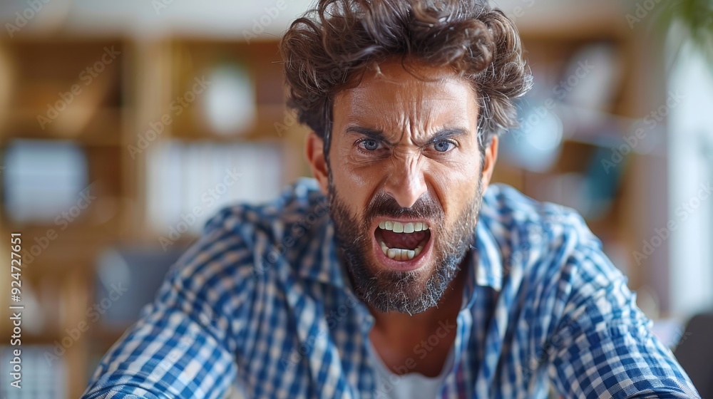 Tense Interaction in Real Estate Office Over Paperwork Dispute. Tense Interaction in Real Estate Office Over Paperwork Dispute.