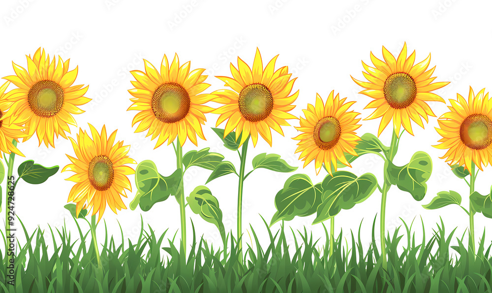 Fototapeta premium field of sunflowers