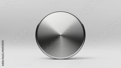 3d silver circle