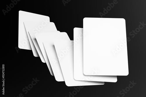 Floating Poker Card Mockup for showcasing your design to clients
