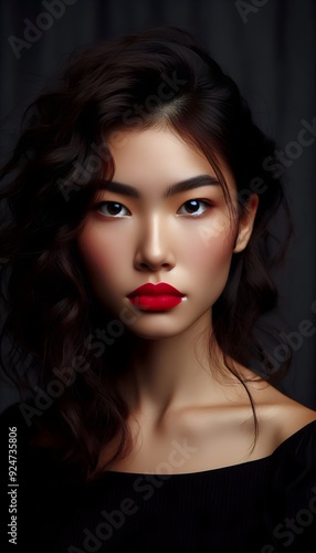 Wallpaper Mural Close-Up Portrait of a Woman Artistic Detail Torontodigital.ca