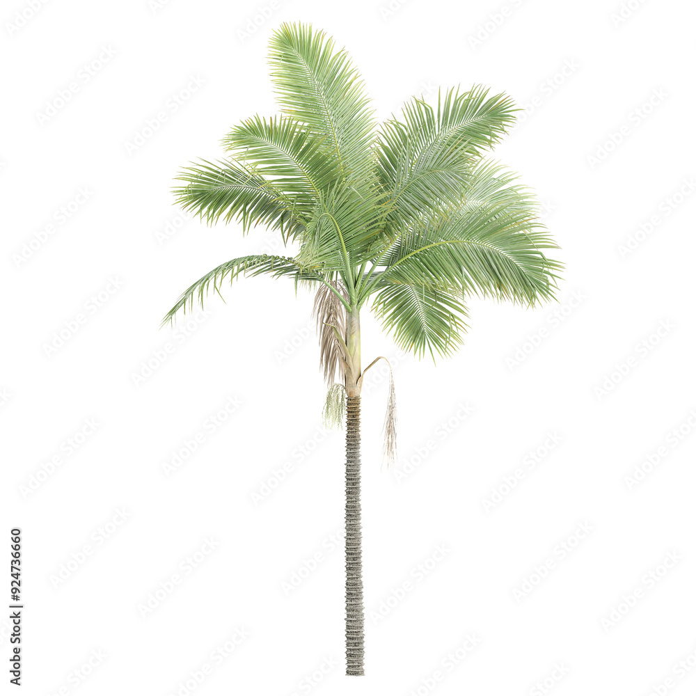 Obraz premium 3d rendering of Archontophoenix alexandrae tree